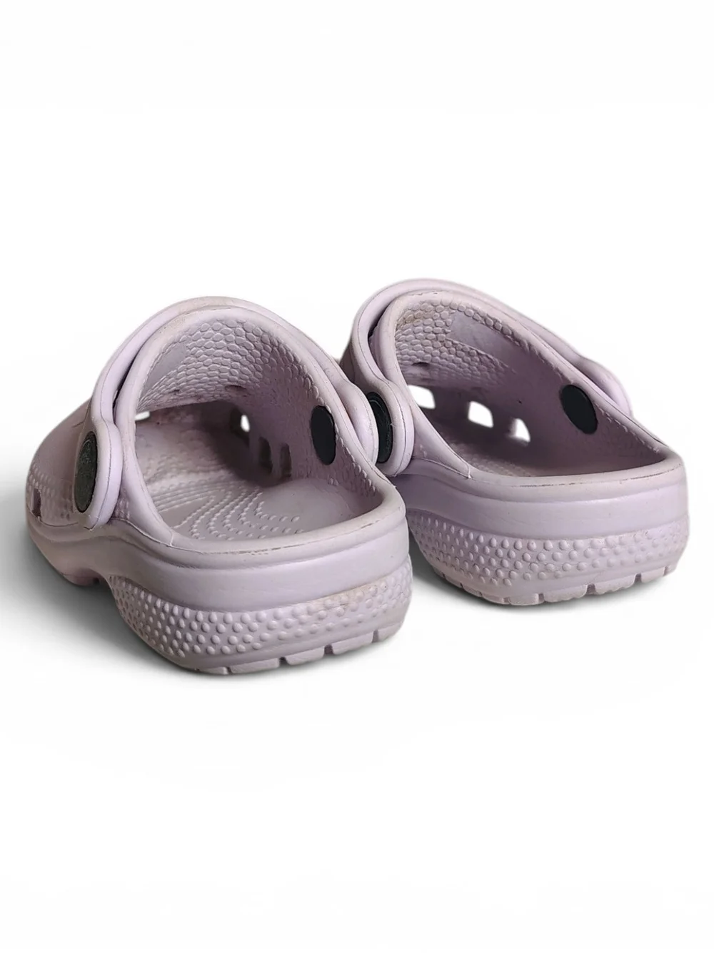 CROCS Iconic Comfort Slip On Lavender Clog Shoes Little Girls Size C5